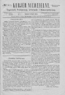 Kurjer Niedzielny : tygodnik polityczny, literacki i humorystyczny. 1862, no 30