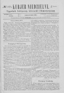 Kurjer Niedzielny : tygodnik polityczny, literacki i humorystyczny. 1862, no 35