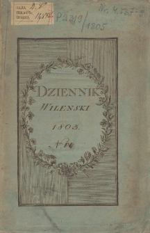 Dziennik Wileński 1805. Nr 4