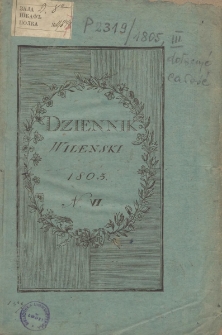 Dziennik Wileński 1805. Nr 6