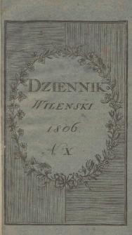 Dziennik Wileński 1806. Nr 10