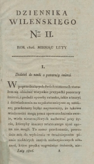 Dziennik Wileński 1806. Nr 11