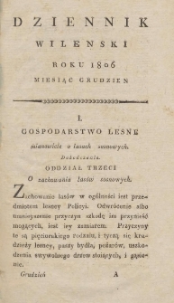 Dziennik Wileński 1806. Grudzień