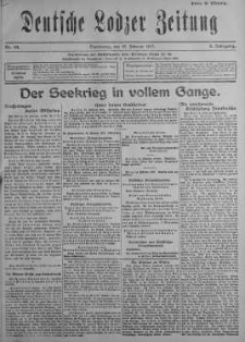 Deutsche Lodzer Zeitung 15 luty 1917 nr 44