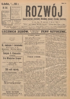 Rozwój : dziennik polityczny, przemysłowy, ekonomiczny, społeczny i literacki, illustrowany. 1901. R. 4. Nr 154