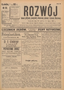Rozwój : dziennik polityczny, przemysłowy, ekonomiczny, społeczny i literacki, illustrowany. 1901. R. 4. Nr 158