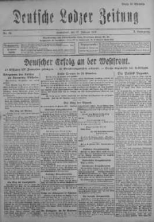 Deutsche Lodzer Zeitung 17 luty 1917 nr 46