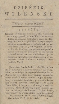 Dziennik Wileński 1818. Marzec