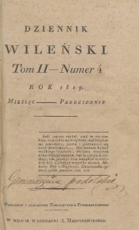 Dziennik Wileński 1819. Październik