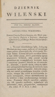 Dziennik Wileński 1820. Marzec