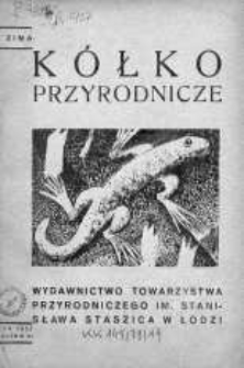 Kółko Przyrodnicze: czasopismo dla młodych miłośników przyrody zima 1937 z. 4