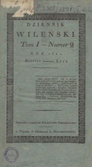 Dziennik Wileński 1821. Luty
