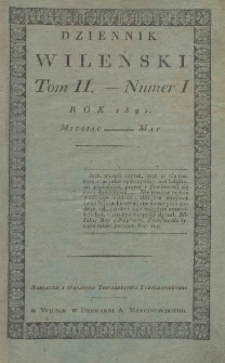 Dziennik Wileński 1821. Maj
