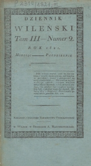Dziennik Wileński 1821. Październik