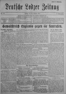 Deutsche Lodzer Zeitung 23 luty 1917 nr 52