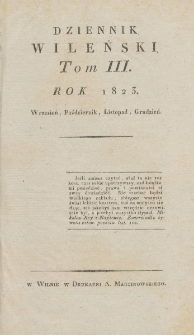 Dziennik Wileński 1823. Wrzesień - grudzień