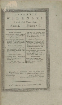 Dziennik Wileński 1824. Kwiecień