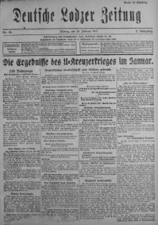 Deutsche Lodzer Zeitung 26 luty 1917 nr 55
