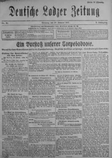 Deutsche Lodzer Zeitung 27 luty 1917 nr 56