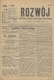 Rozwój : dziennik polityczny, przemysłowy, ekonomiczny, społeczny i literacki, illustrowany. 1905. R. 8. Nr 198