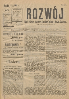 Rozwój : dziennik polityczny, przemysłowy, ekonomiczny, społeczny i literacki, illustrowany. 1905. R. 8. Nr 211