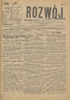 Rozwój : dziennik polityczny, przemysłowy, ekonomiczny, społeczny i literacki, illustrowany. 1905. R. 8. Nr 268