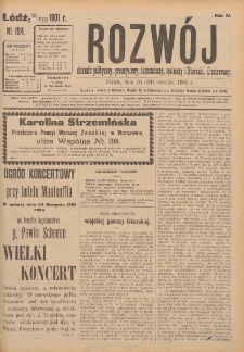 Rozwój : dziennik polityczny, przemysłowy, ekonomiczny, społeczny i literacki, illustrowany. 1901. R. 4. Nr 194