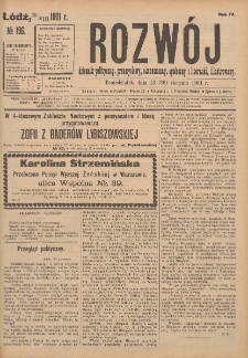 Rozwój : dziennik polityczny, przemysłowy, ekonomiczny, społeczny i literacki, illustrowany. 1901. R. 4. Nr 196