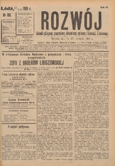 Rozwój : dziennik polityczny, przemysłowy, ekonomiczny, społeczny i literacki, illustrowany. 1901. R. 4. Nr 197