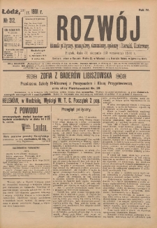 Rozwój : dziennik polityczny, przemysłowy, ekonomiczny, społeczny i literacki, illustrowany. 1901. R. 4. Nr 212