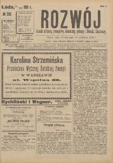 Rozwój : dziennik polityczny, przemysłowy, ekonomiczny, społeczny i literacki, illustrowany. 1901. R. 4. Nr 289