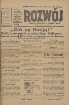Rozwój : dziennik polityczny, przemysłowy, ekonomiczny, społeczny i literacki, illustrowany. 1927. R. 30. Nr 155