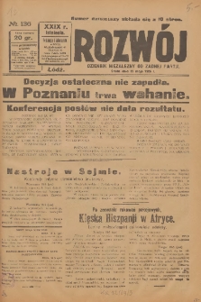 Rozwój : dziennik polityczny, przemysłowy, ekonomiczny, społeczny i literacki, illustrowany. 1926. R. 29. Nr 136