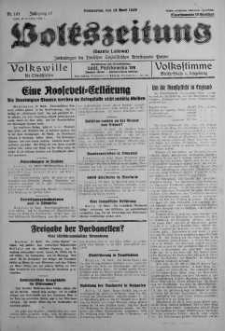 Volkszeitung 13 kwiecień 1939 nr 101