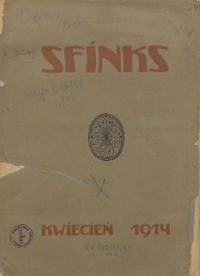 Sfinks : czasopismo literacko-artystyczne i naukowe. 1914. Kwiecień-maj
