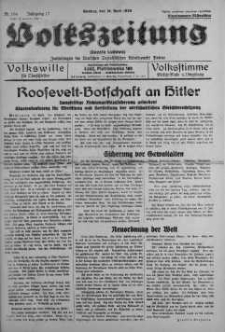 Volkszeitung 16 kwiecień 1939 nr 104