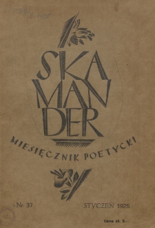 Skamander: miesięcznik poetycki. 1925. Tom 5. Zeszyt 37 - 42