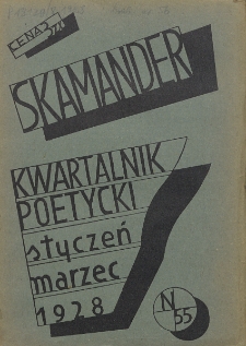 Skamander: miesięcznik poetycki. 1928. Tom 8. Zeszyt 55
