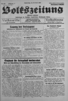 Volkszeitung 20 kwiecień 1939 nr 108
