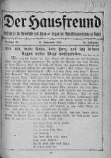 Der Hausfreund 16 wrzesień 1923 nr 37