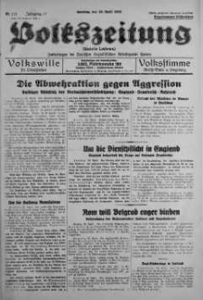 Volkszeitung 23 kwiecień 1939 nr 111
