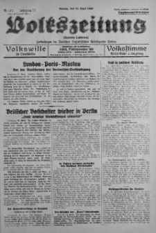 Volkszeitung 24 kwiecień 1939 nr 112