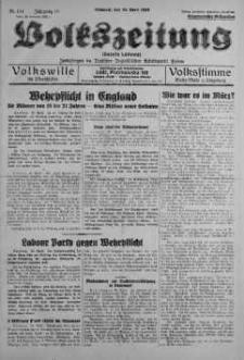 Volkszeitung 26 kwiecień 1939 nr 114