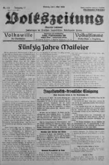 Volkszeitung 1 maj 1939 nr 119