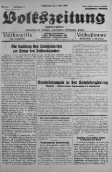 Volkszeitung 1 czerwiec 1939 nr 149