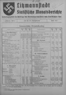 Litzmannstadt Statistische Monatsberichte kwiecień 1941 z. 4