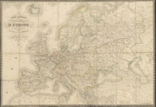 Carte générale de toutes les routes de poste d'Europe... par des officiers de l'état-major de l'ancienne armée polonaise / ches Ch. Piquet