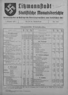 Litzmannstadt Statistische Monatsberichte maj 1941 z. 5