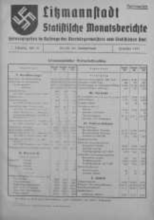 Litzmannstadt Statistische Monatsberichte grudzień 1941 z. 12