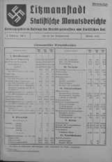 Litzmannstadt Statistische Monatsberichte luty 1942 z. 2